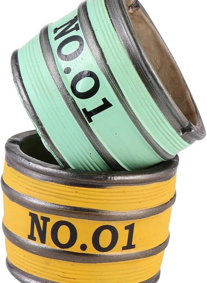 Cement Ashtray Set Vintage Home Decor For Living Room Office Bar European Style Yellow Green - Image 1